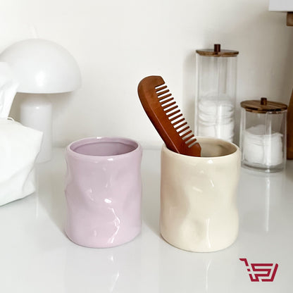 حامل فرش مكياج سيراميك