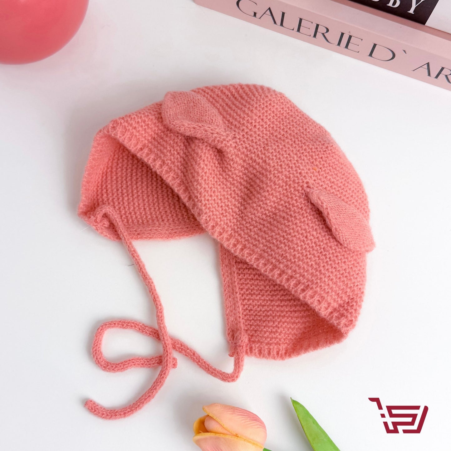 قبعة اطفال صوف القطة