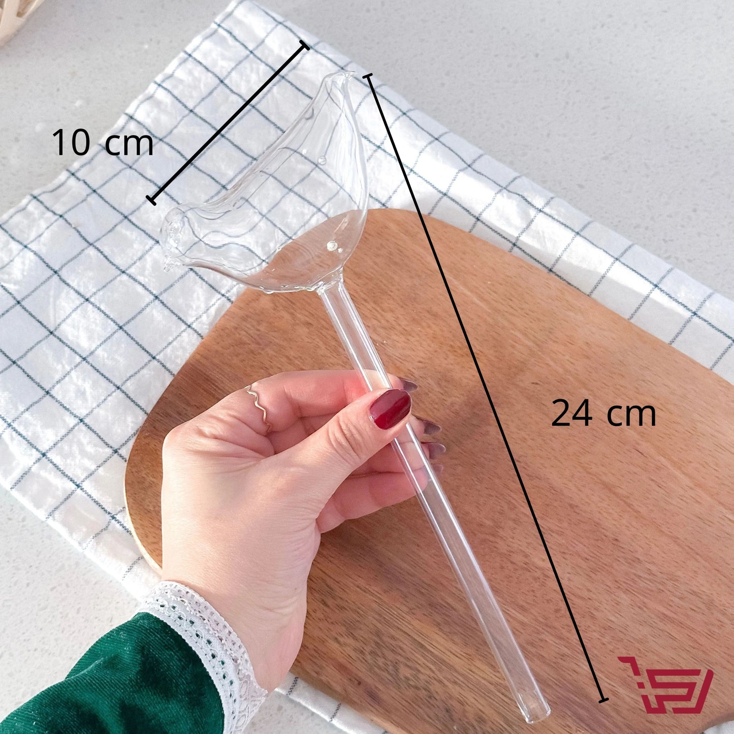 اداة تقطير الماء للنبات زجاجية بشكل عصفور