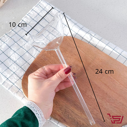 اداة تقطير الماء للنبات زجاجية بشكل عصفور