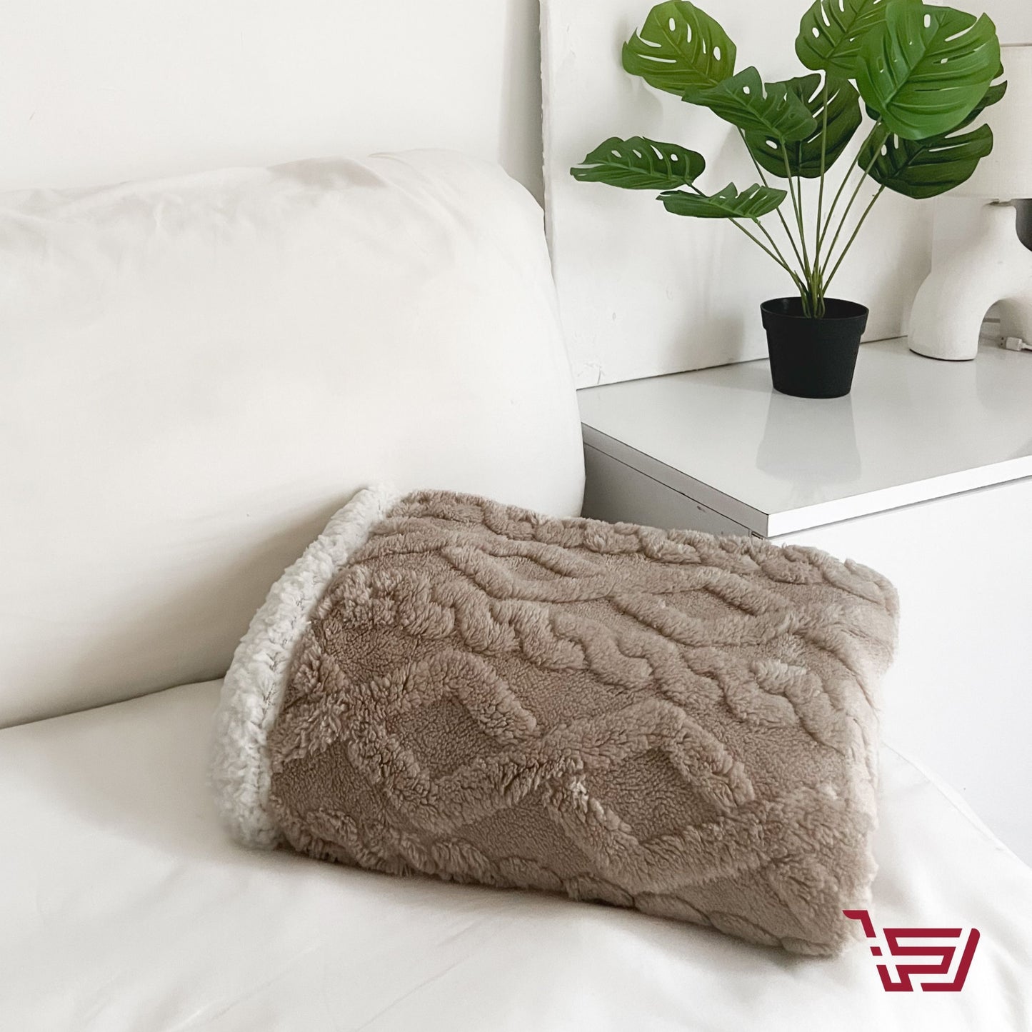 فرشة فرو ناعمة بوجهين للاطفال