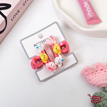 سيت مشابك شعر بأشكال كارتونية