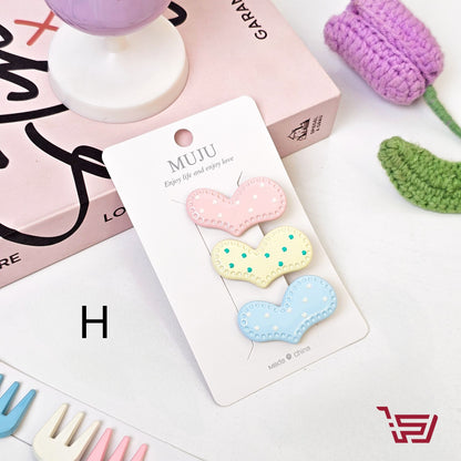 سيت قراصات شعر  بألوان باستل