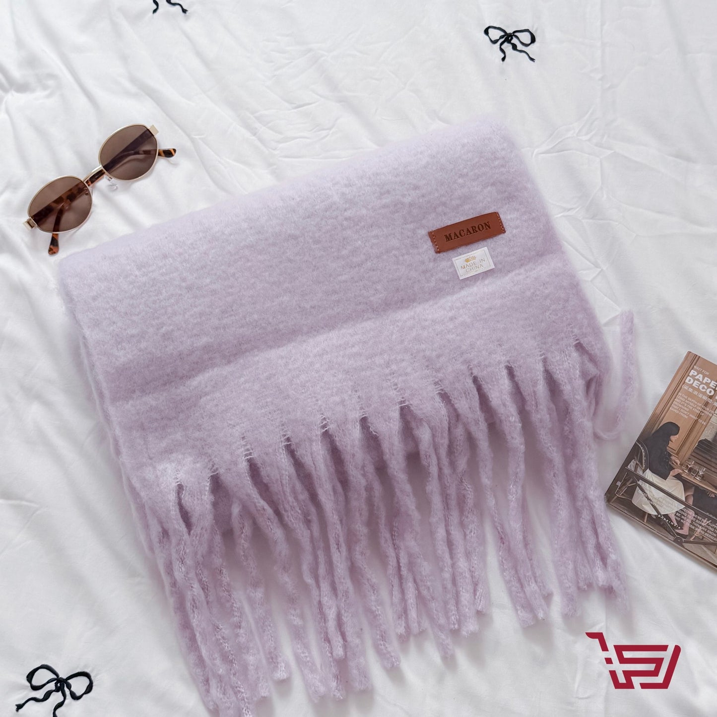 وشاح صوف كبير