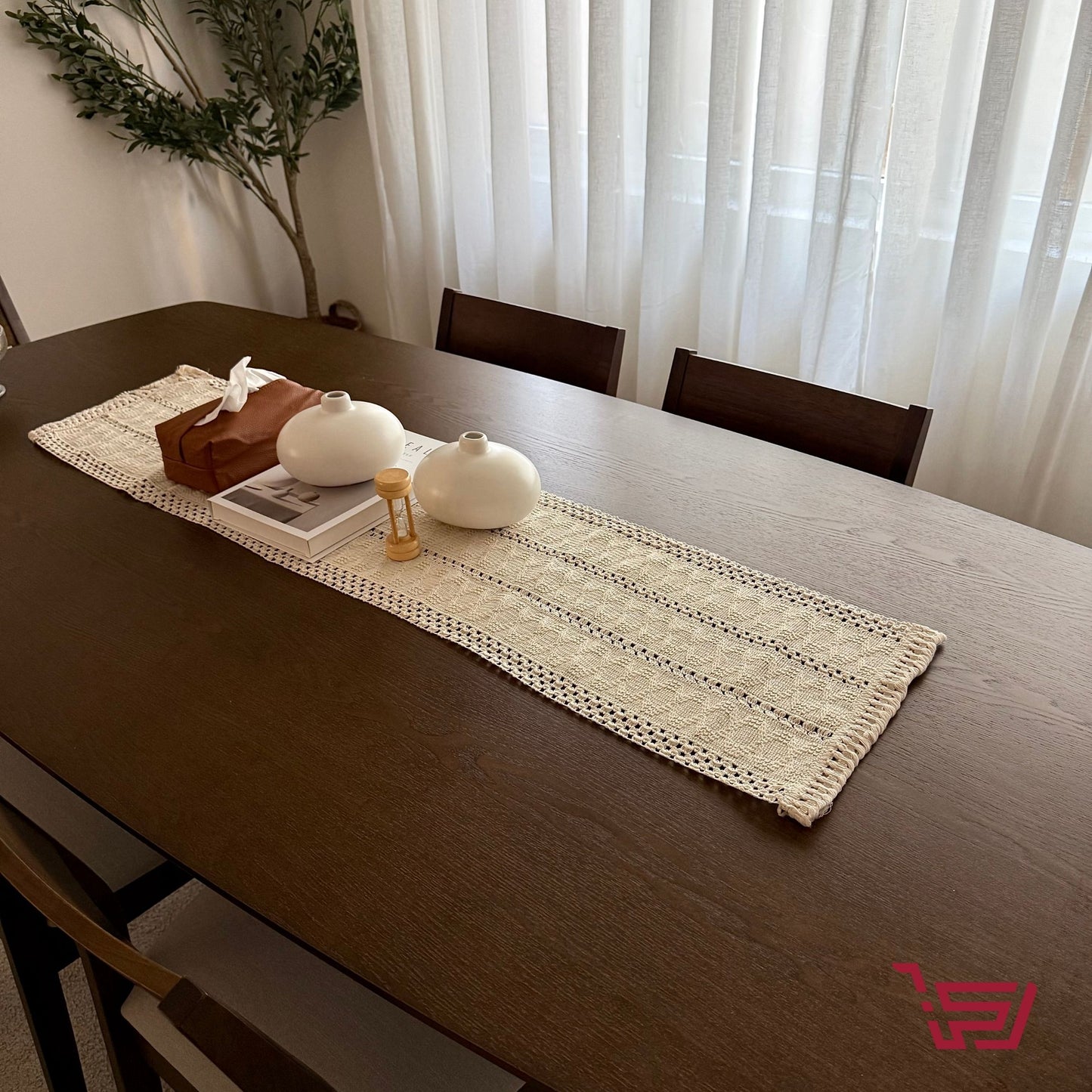 مفرش طاولة بوهيمي