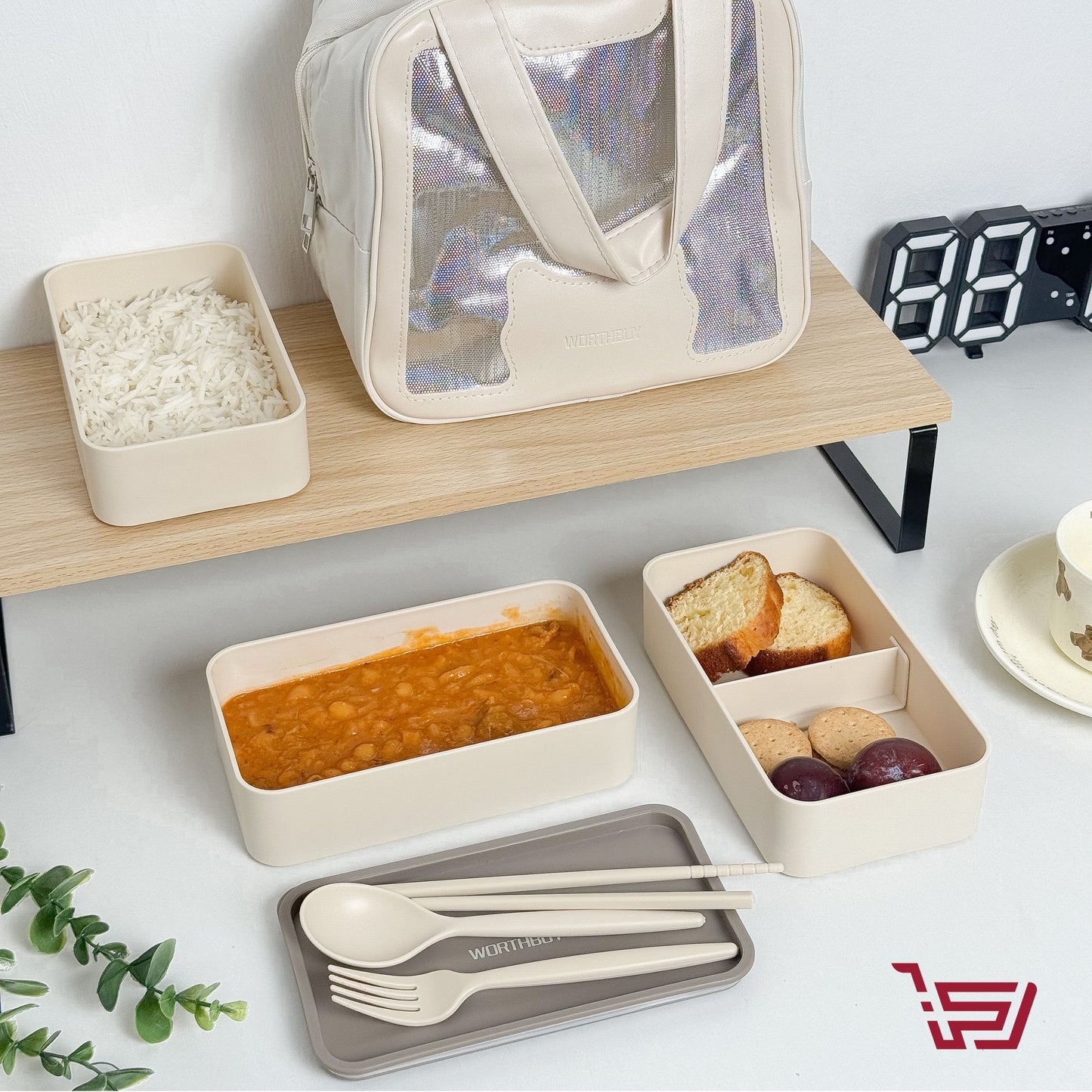 حافظة طعام Lunch Box مع حقيبة حرارية