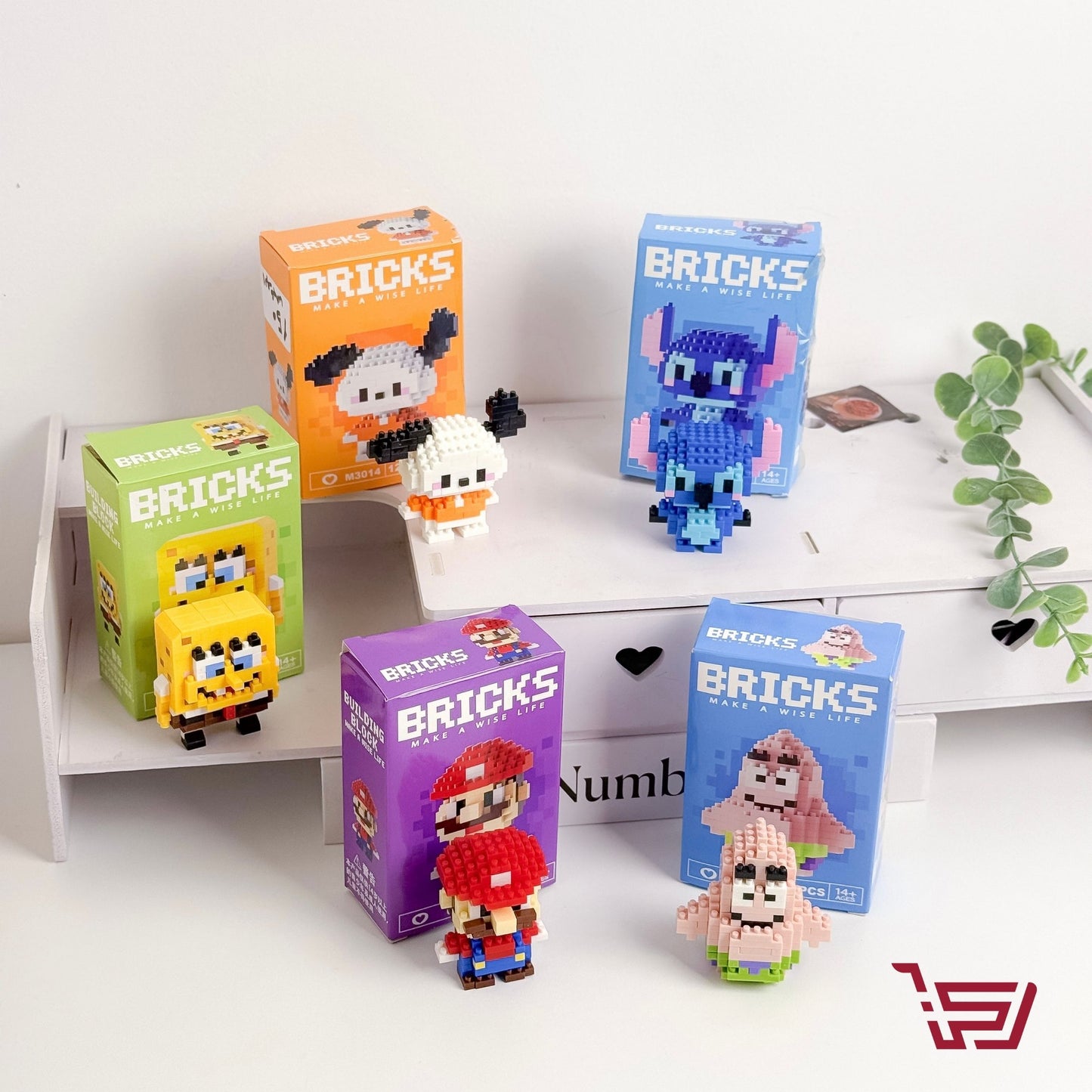 ليغو مكعبات بناء شخصيات كارتونية صغير