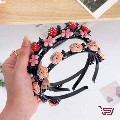 طوق شعرمع قراصات للأطفال