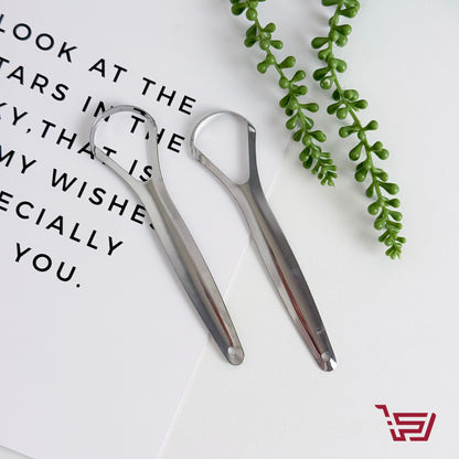 اداة تنظيف اللسان مع الفولاذ المقاوم لصدأ