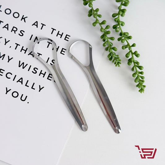 اداة تنظيف اللسان مع الفولاذ المقاوم لصدأ