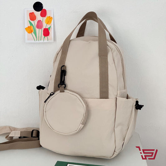 حقيبة ظهر صغيرة مع محفظة