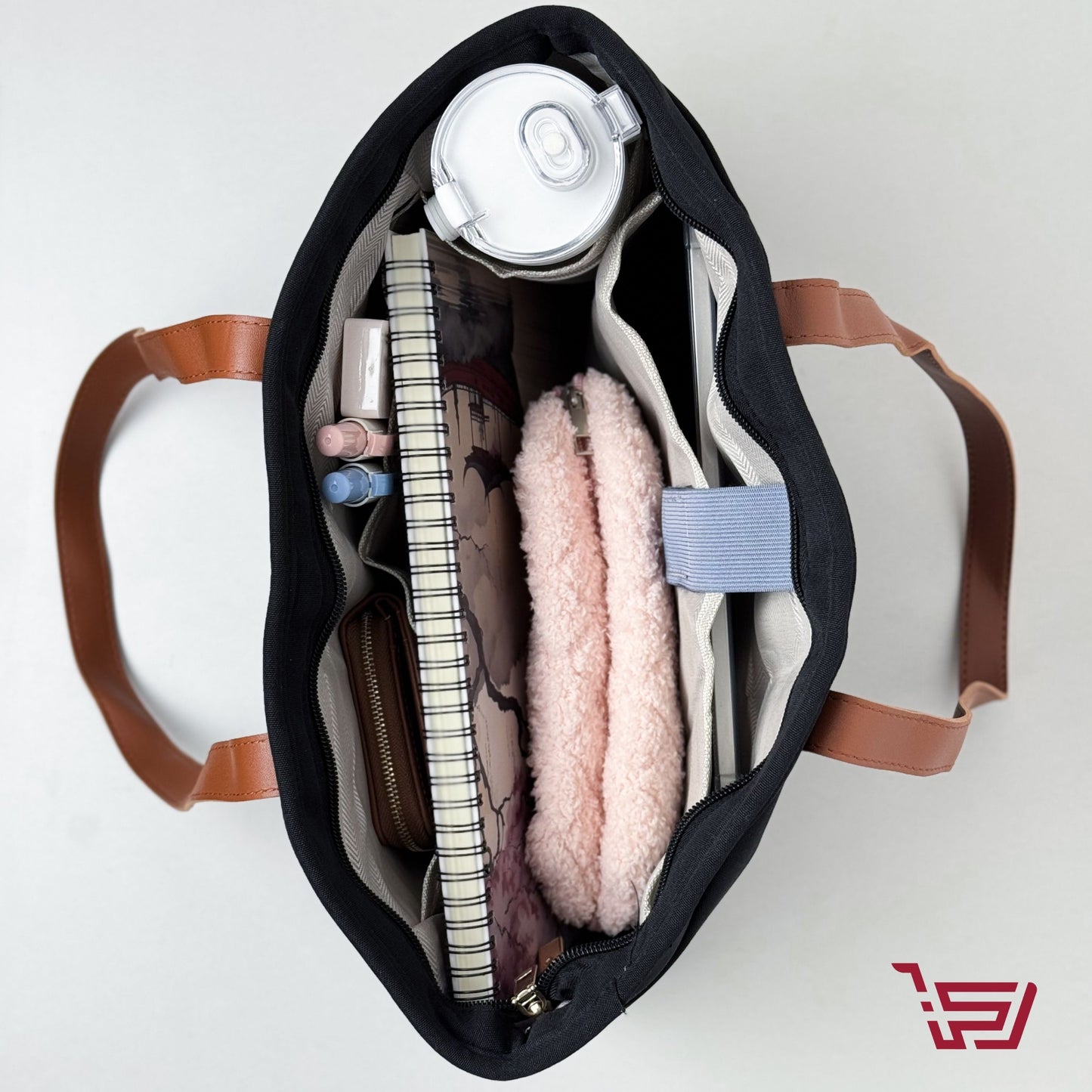 حقيبة لابتوب وايباد كبيرة مبطنة