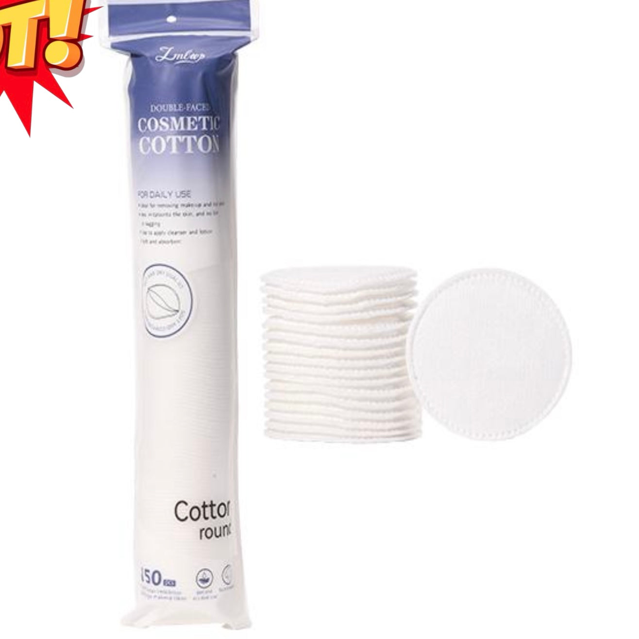 شرائح قطن ازالة المكياج