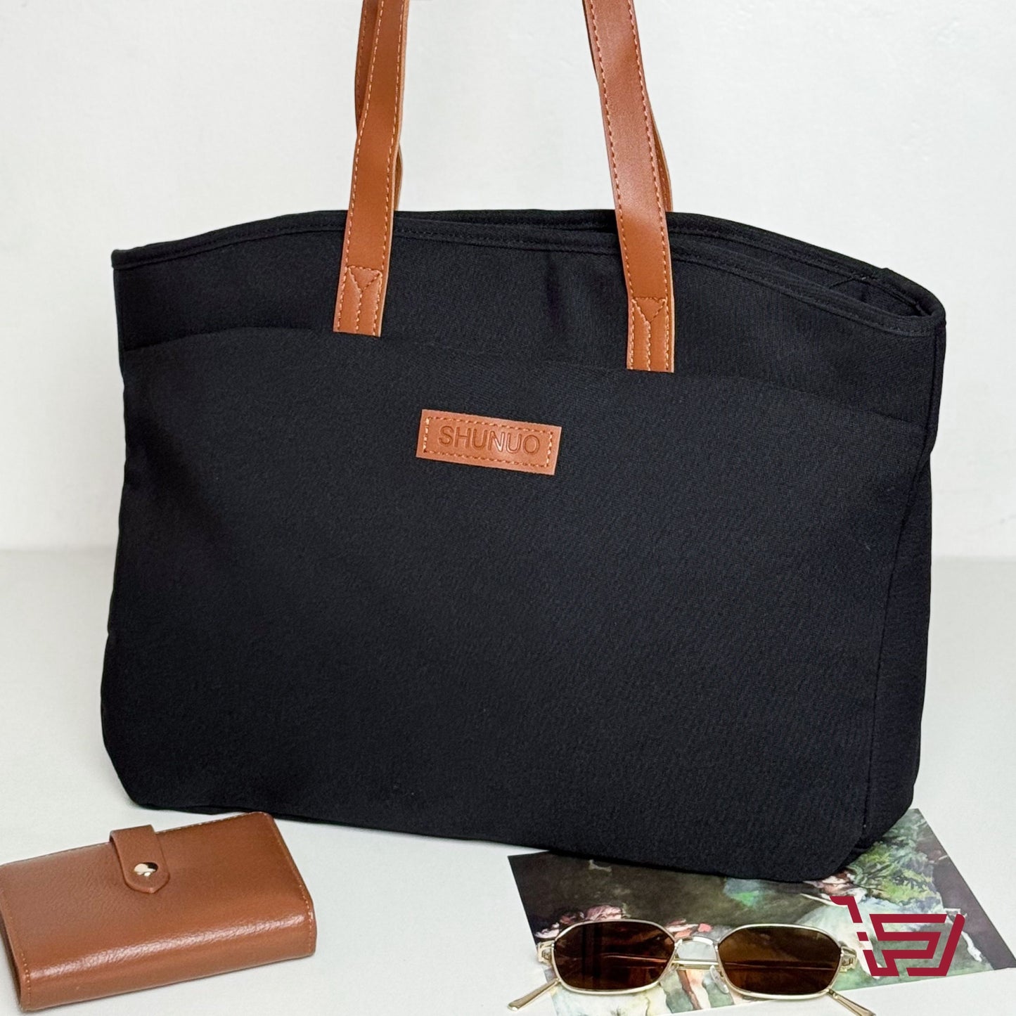 حقيبة لابتوب وايباد كبيرة مبطنة