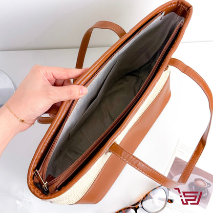 حقيبة كتف قش