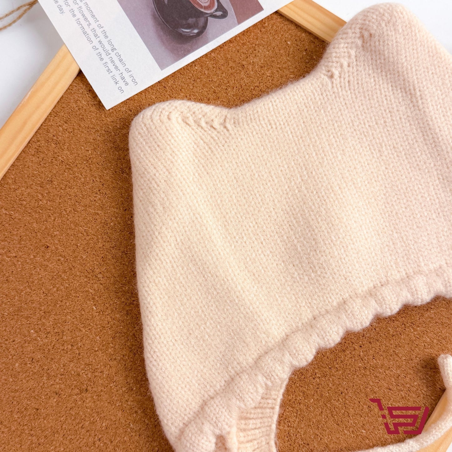 قبعة اطفال صوف بشكل القطة