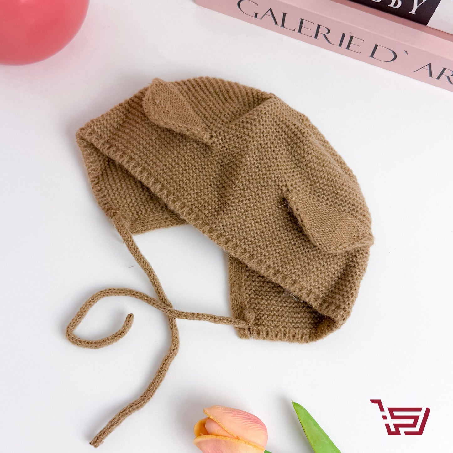 قبعة اطفال صوف القطة