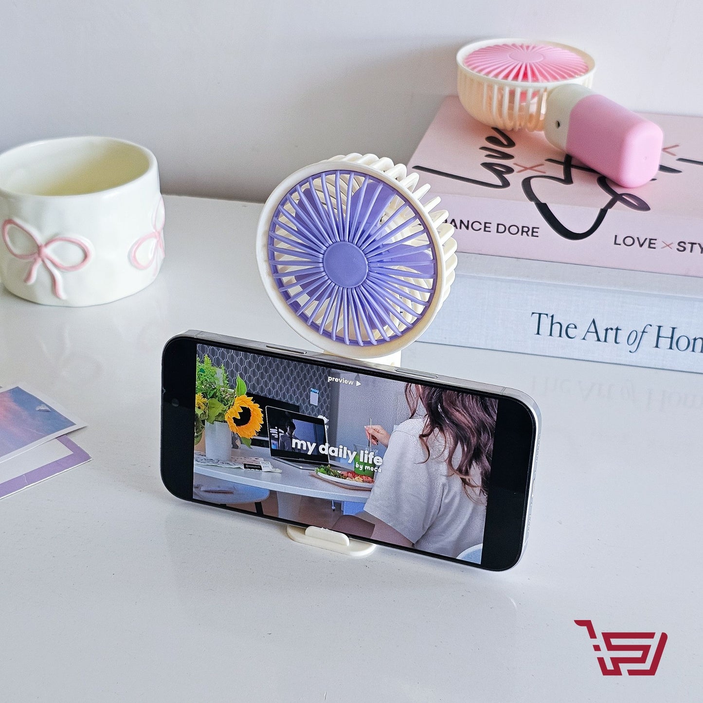 مروحة شحن يدوية صغيرة