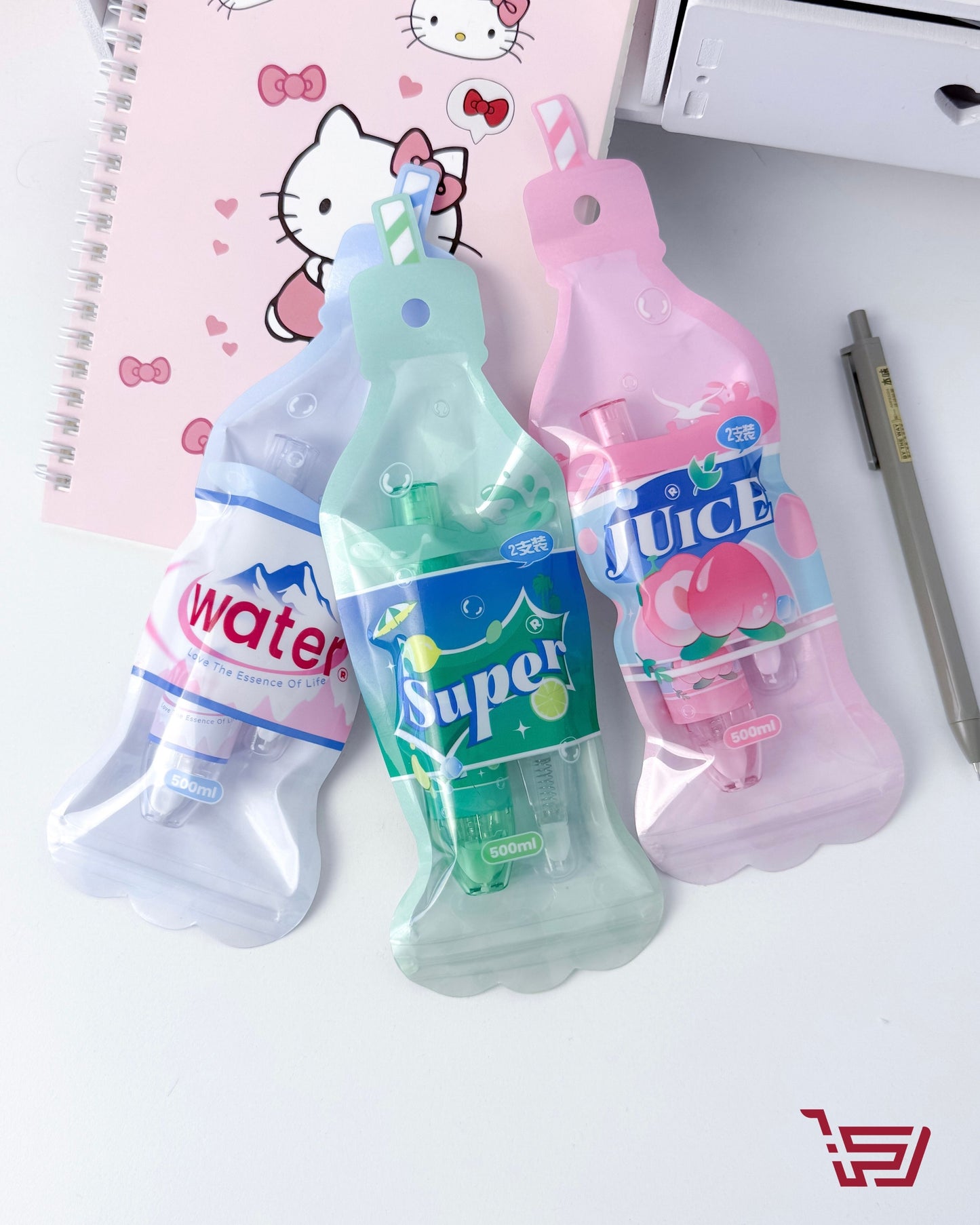 قلم تصحيح بشكل علبة مشروبات