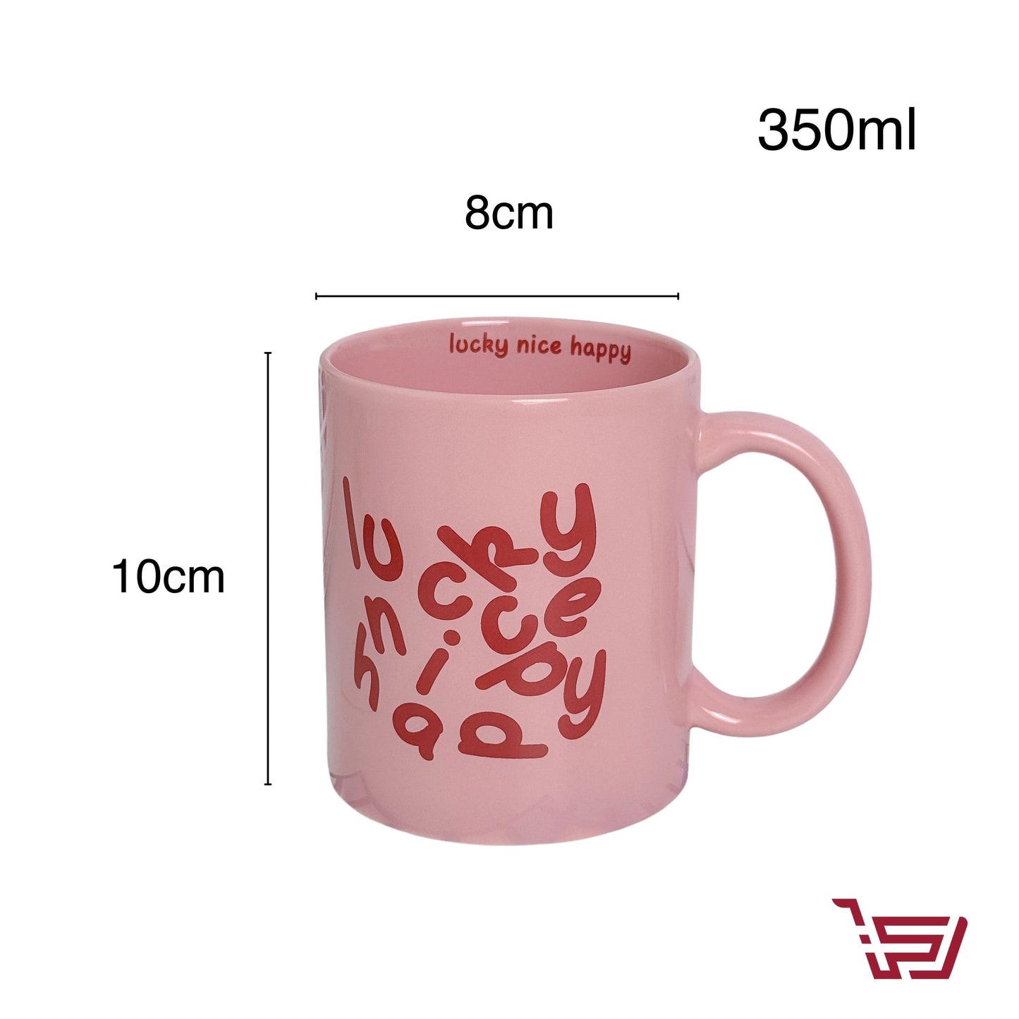 كوب سيراميك Lucky nice happy