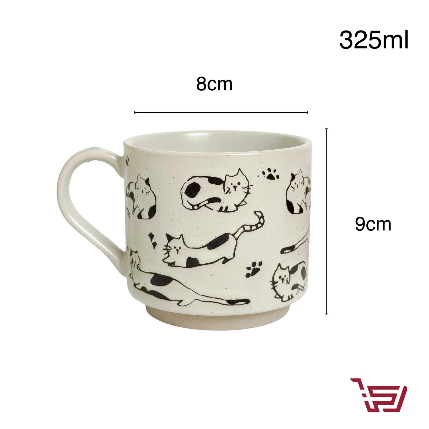 كوب سيراميك منقوش