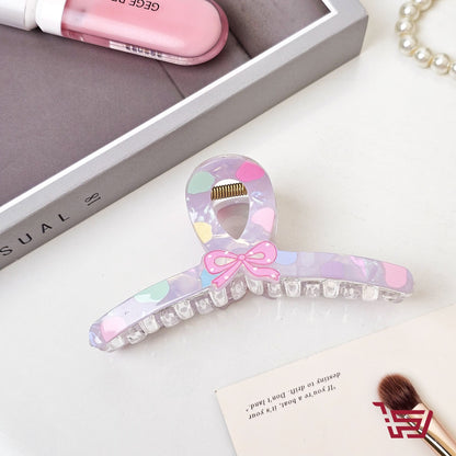 مشبك شعر شفاف الفيونكة