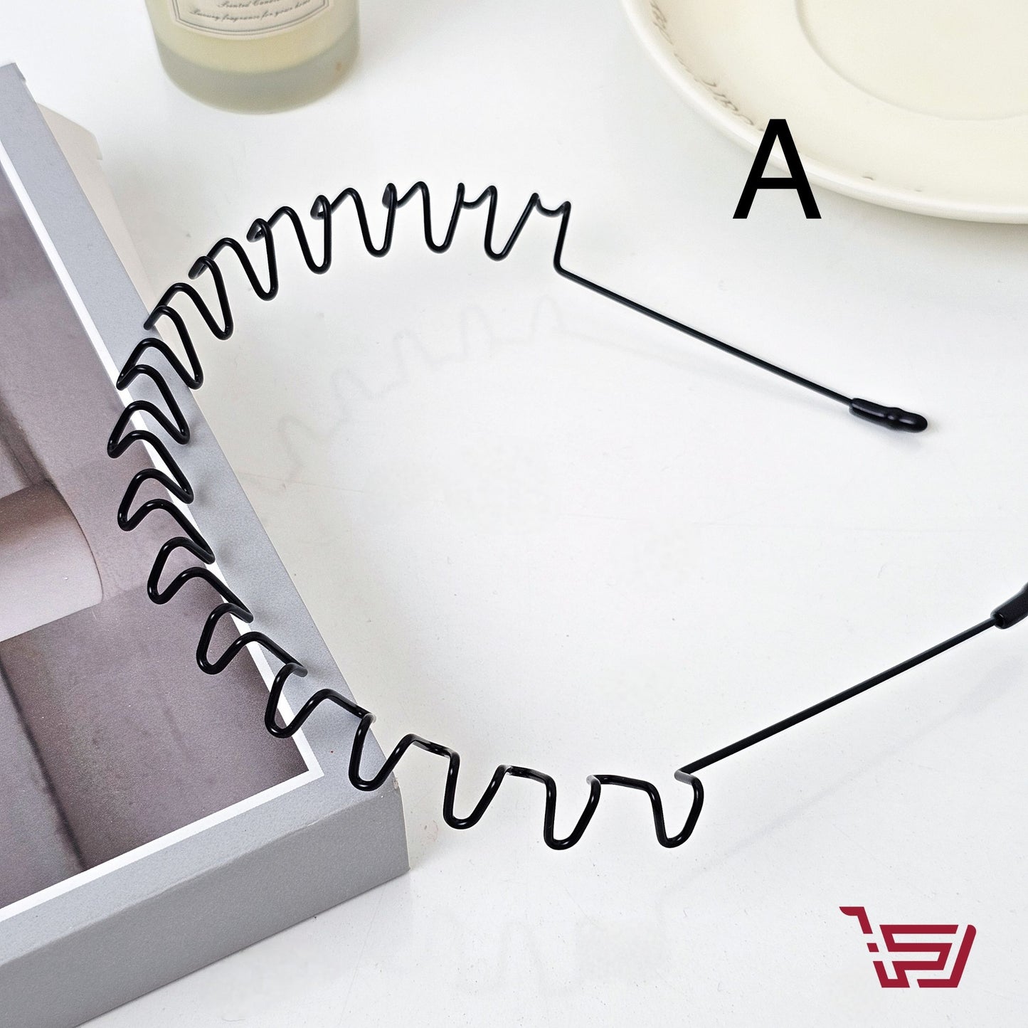 طوق شعر حديد مموج