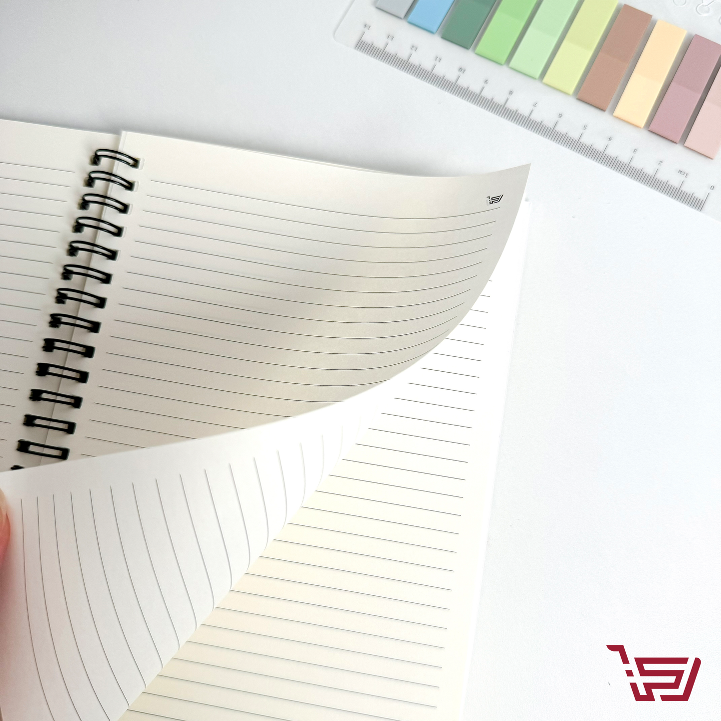 دفتر A5 زهور و فيونكة