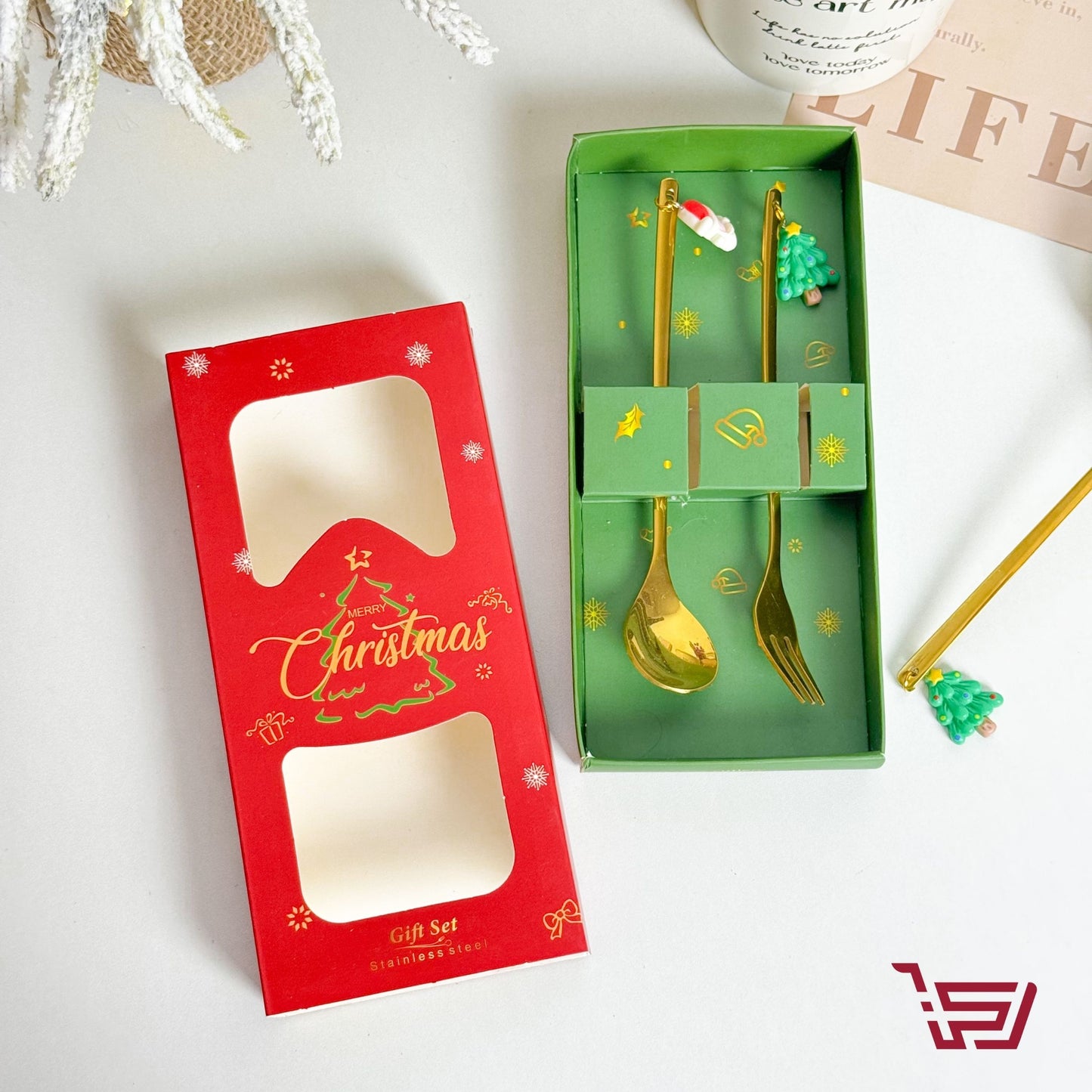 سيت ادوات طعام الكريسمس