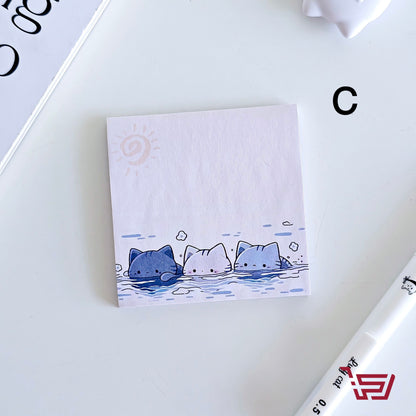 ورق ملاحظات لاصق القطة