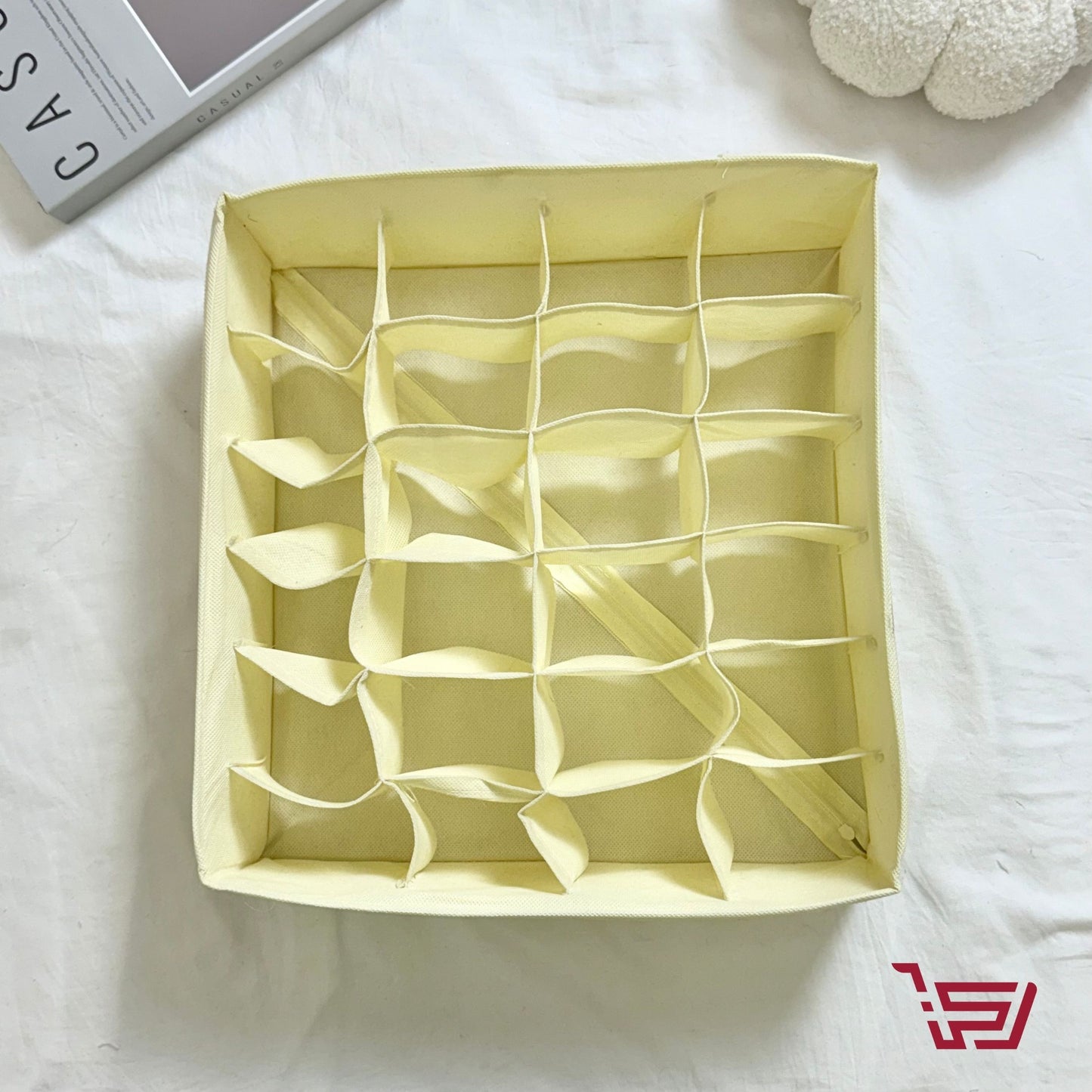 سلة تنظيم الملابس قماش