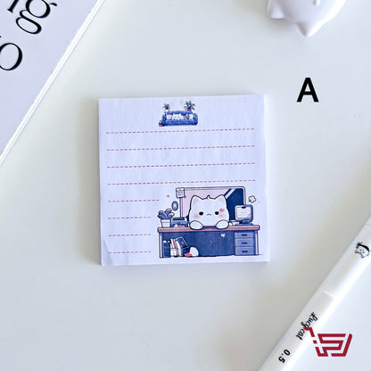 ورق ملاحظات لاصق القطة