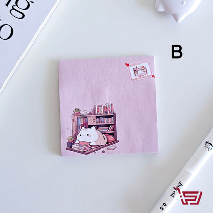 ورق ملاحظات لاصق القطة