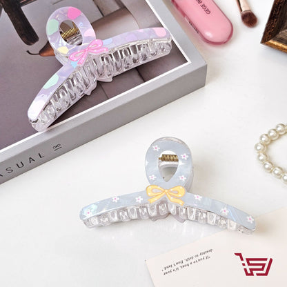 مشبك شعر شفاف الفيونكة