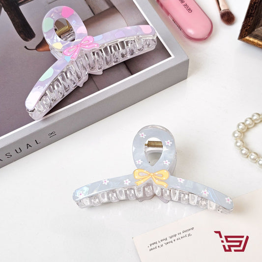 مشبك شعر شفاف الفيونكة