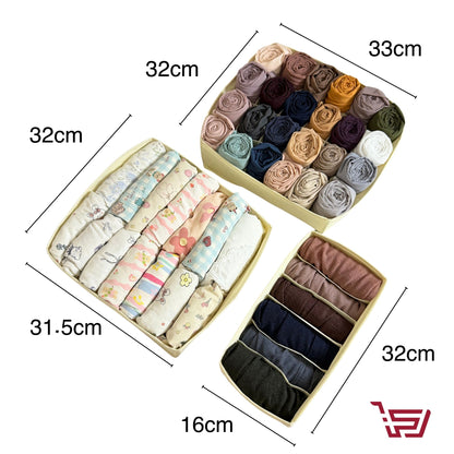 سلة تنظيم الملابس قماش