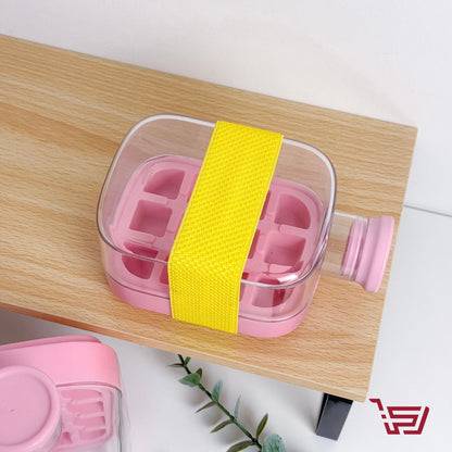 قالب ثلج مغلق مع قصبة بلاستك