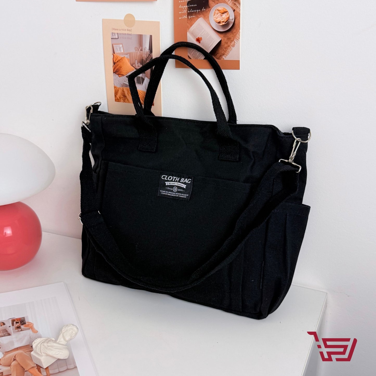 توت باك قماش بجيوب متعددة