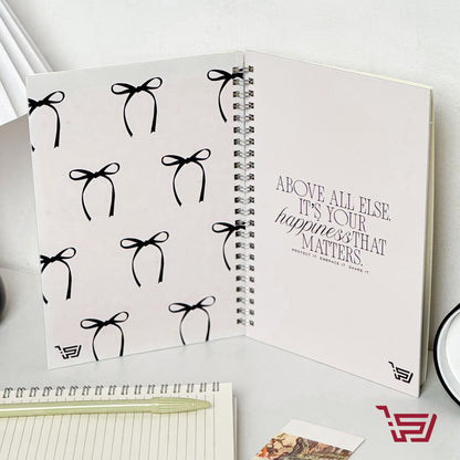 دفتر A5 فيونكة سوداء