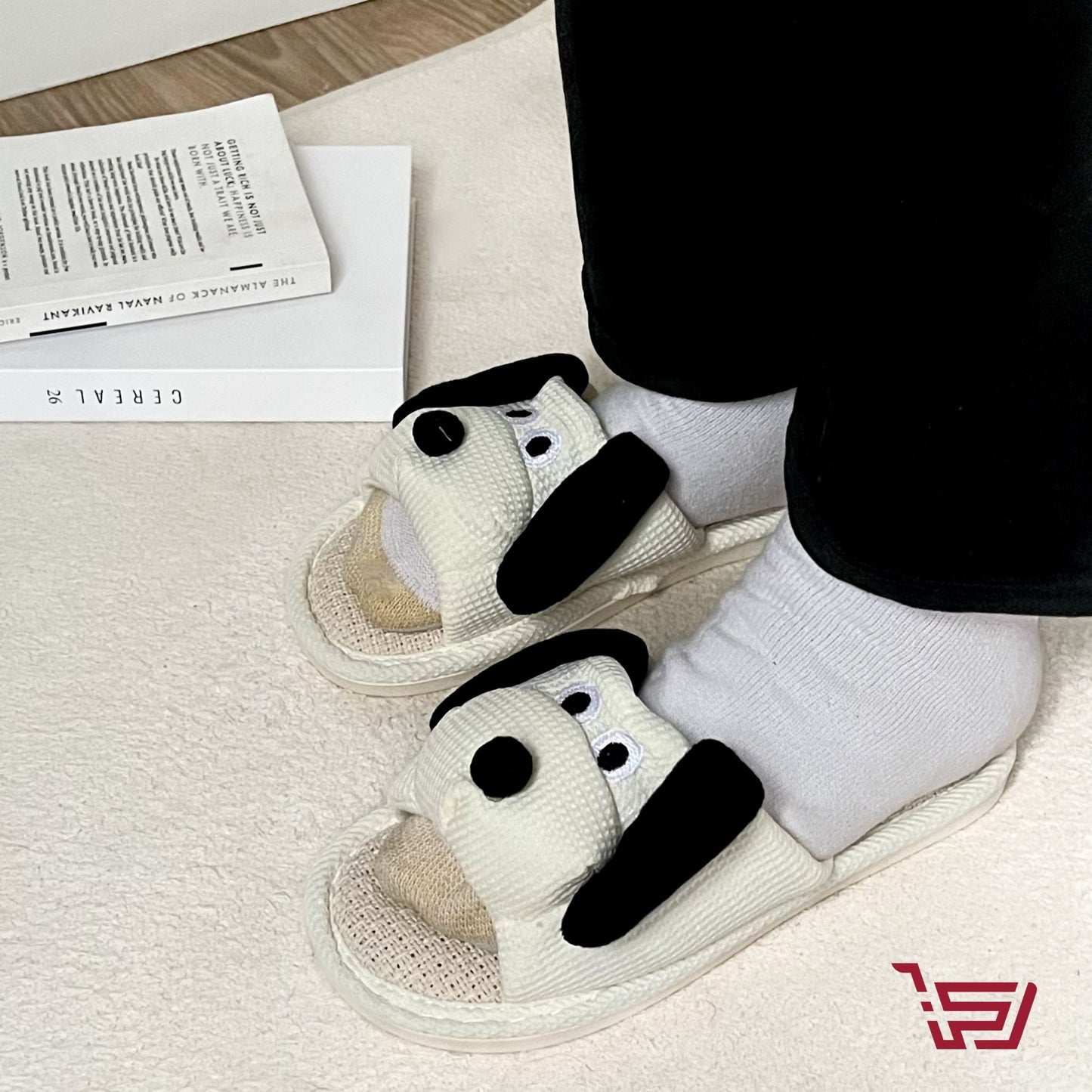 سليبر فرو منزلي بشكل كلب