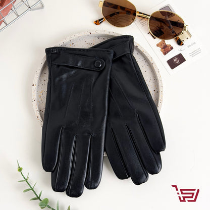 كفوف جلد مبطنة