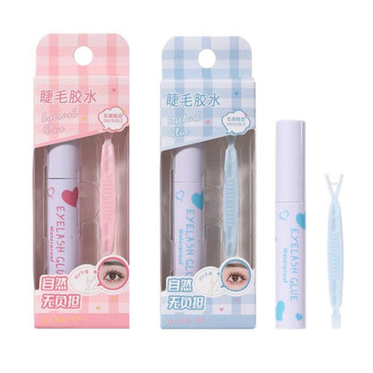 صمغ تركيب الرموش مع ملقط