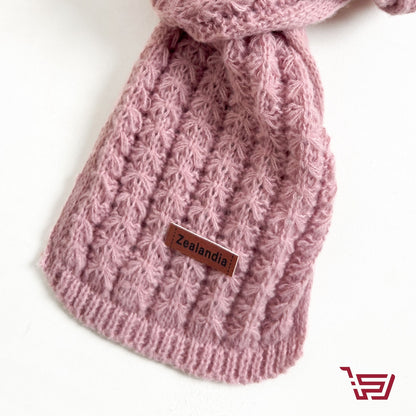 وشاح صوف حياكة