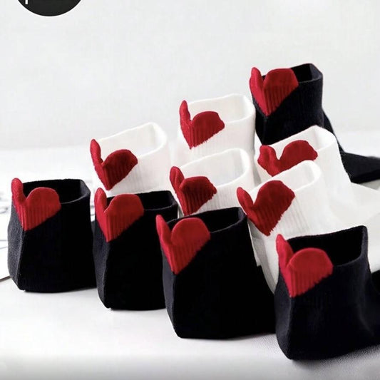 جوارب قطنية قلوب