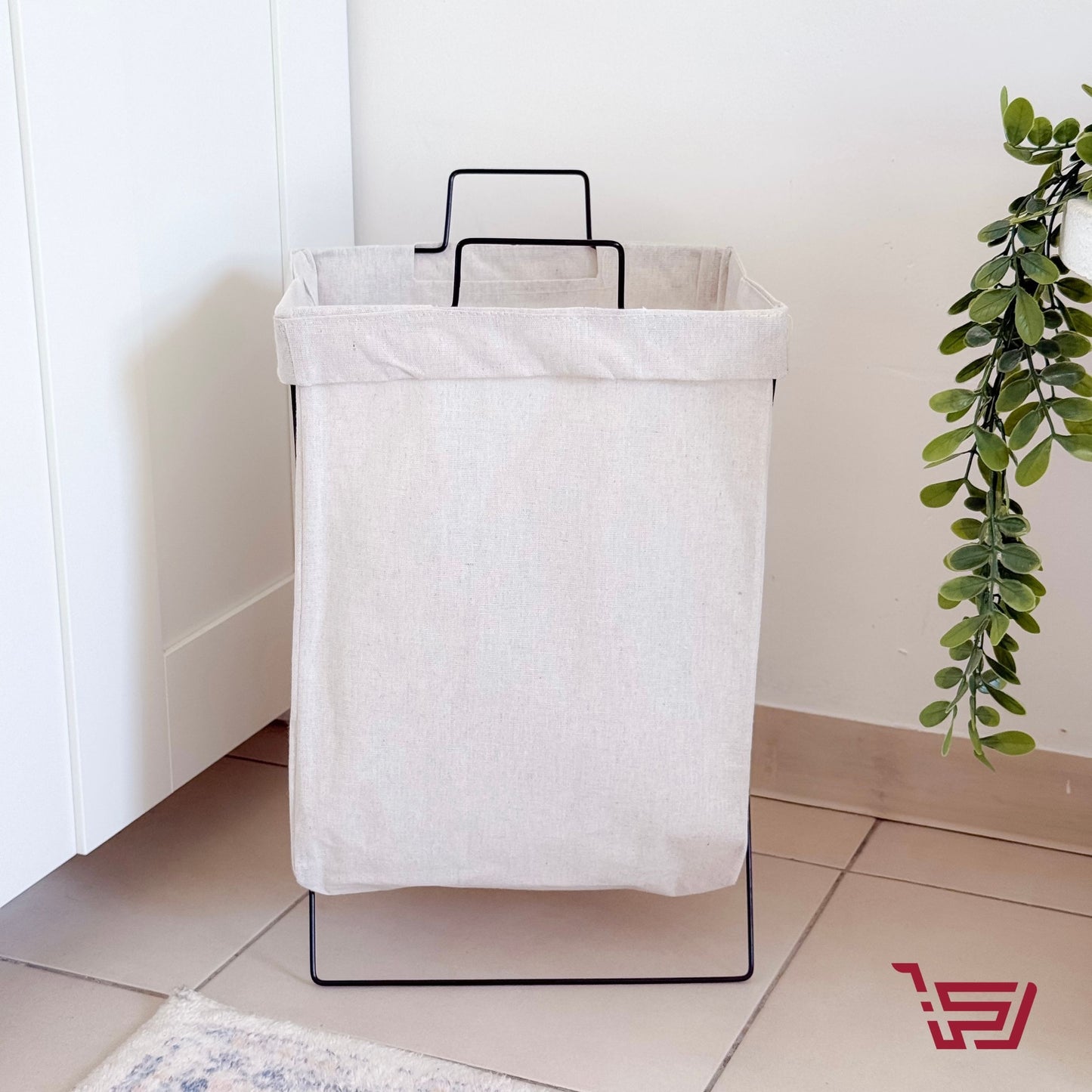 سلة ملابس قماش قابلة للطي