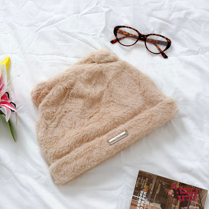 قبعة فرو قطة