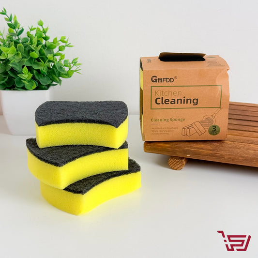سيت اسفنجة غسيل صحون من طبقتين