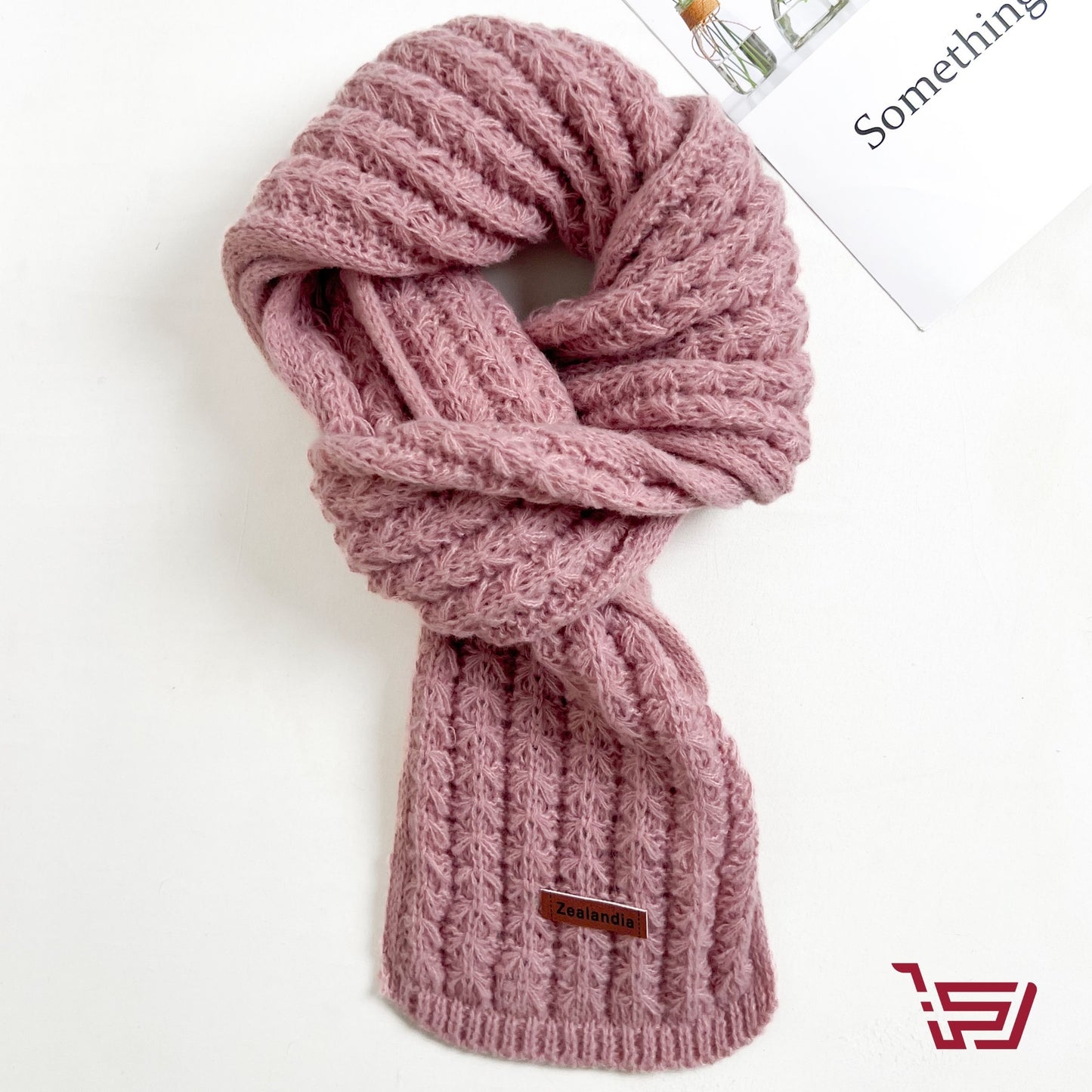 وشاح صوف حياكة