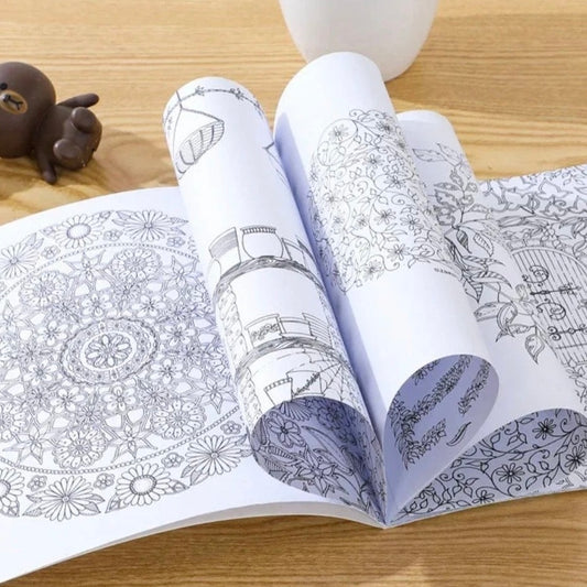دفتر تلوين رسومات زخرفية
