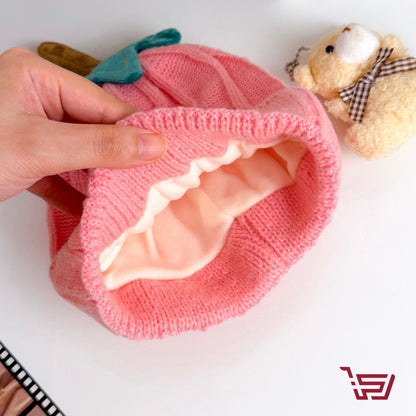 قبعة صوف بشكل اليقطين